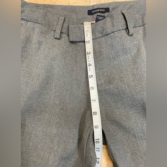 Lands' End Women's Dress Pants Gray Polyester Blend Size 4 - Picture 7 of 10